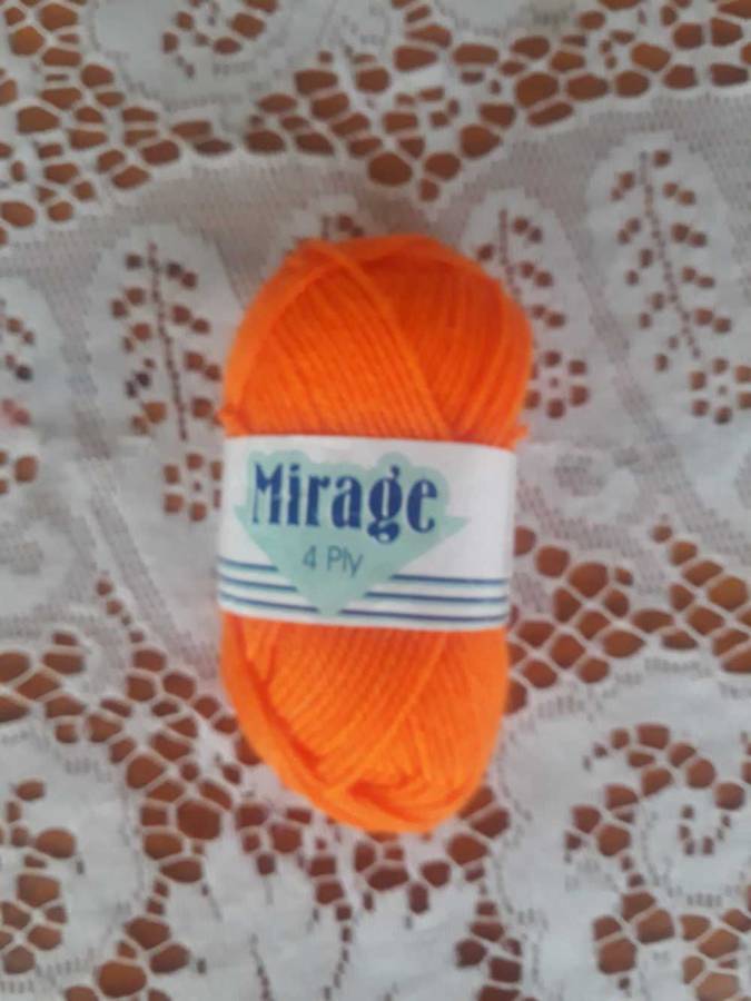 KNITTING WOOL/YARN - ELLE MIRAGE 4 PLY 25G - SUNSET