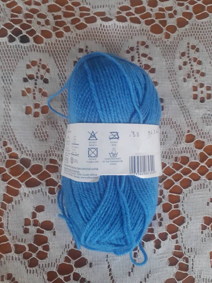 KNITTING WOOL/YARN - ELLE MIRAGE 4 PLY 25G - SAXE BLUE COL 058 - NEW