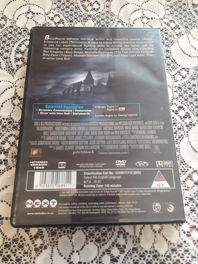 HORROR DVD  - BLOODRAYNE