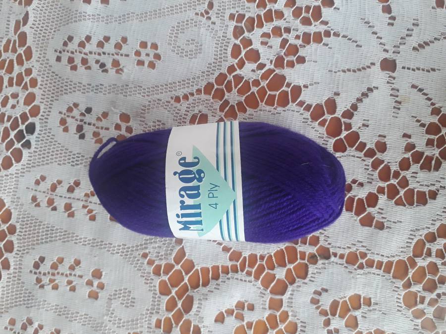 KNITTING WOOL/YARN - ELLE MIRAGE 4 PLY 25G - PURPLE COL 060 - NEW