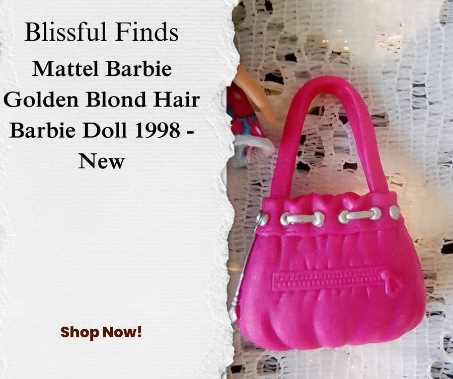 Mattel Barbie Golden Blond Hair Barbie Doll 1998 - New