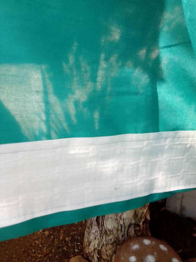Set of Mock silk taped curtains in Emerald Colour 2 x (140cm x 218 cm ) drop - new