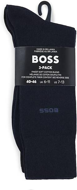 HUGO BOSS Socks - 1000000000% Authentic - 3 pack / 3 colour (Size 5.5 - 8)