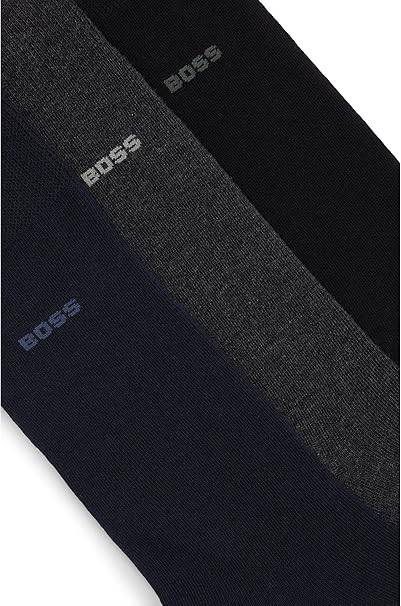 HUGO BOSS Socks - 1000000000% Authentic - 3 pack / 3 colour (Size 5.5 - 8)