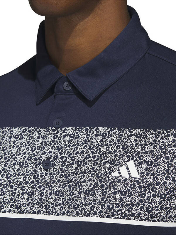 Adidas Chest Print Golf Polo