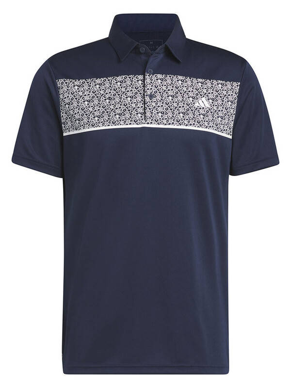 Adidas Chest Print Golf Polo