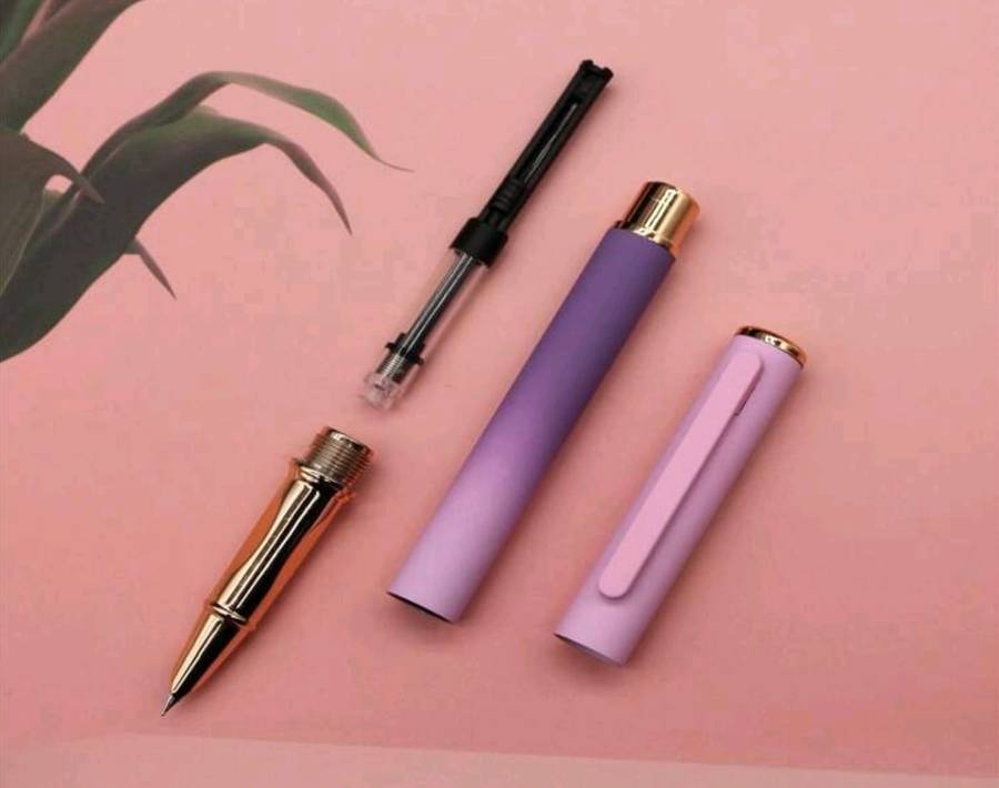 Gradient Blue Steel Body Fountain Pen