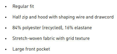 Adidas Adicross Half Zip Golf Anorak Pullover