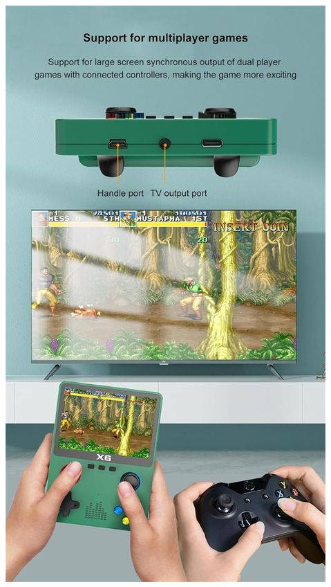 X6 Retro Gaming Console