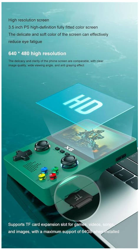 X6 Retro Gaming Console