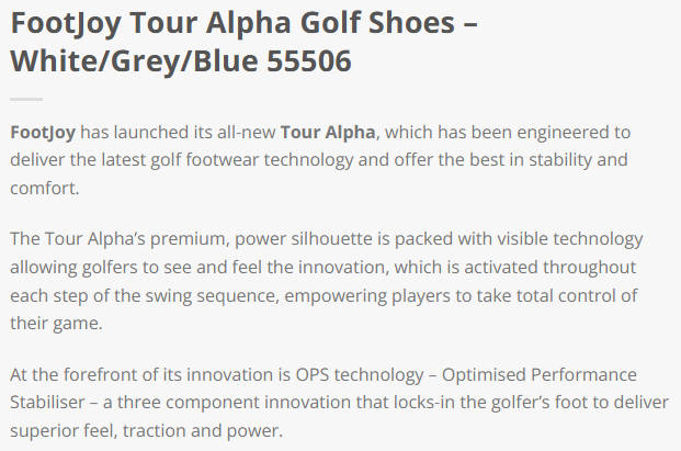 FootJoy Tour Alpha Golf Shoes