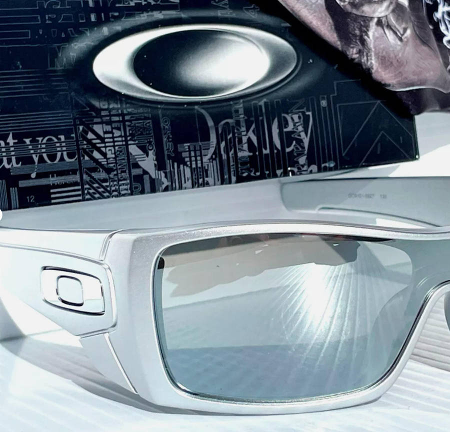 Oakley Batwolf Polished Chrome Interchangeable Icon System