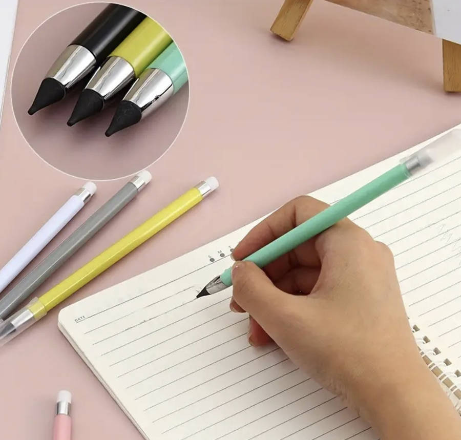 Eternity Pencil with Pull Cap (BLACK) - never needs sharpening