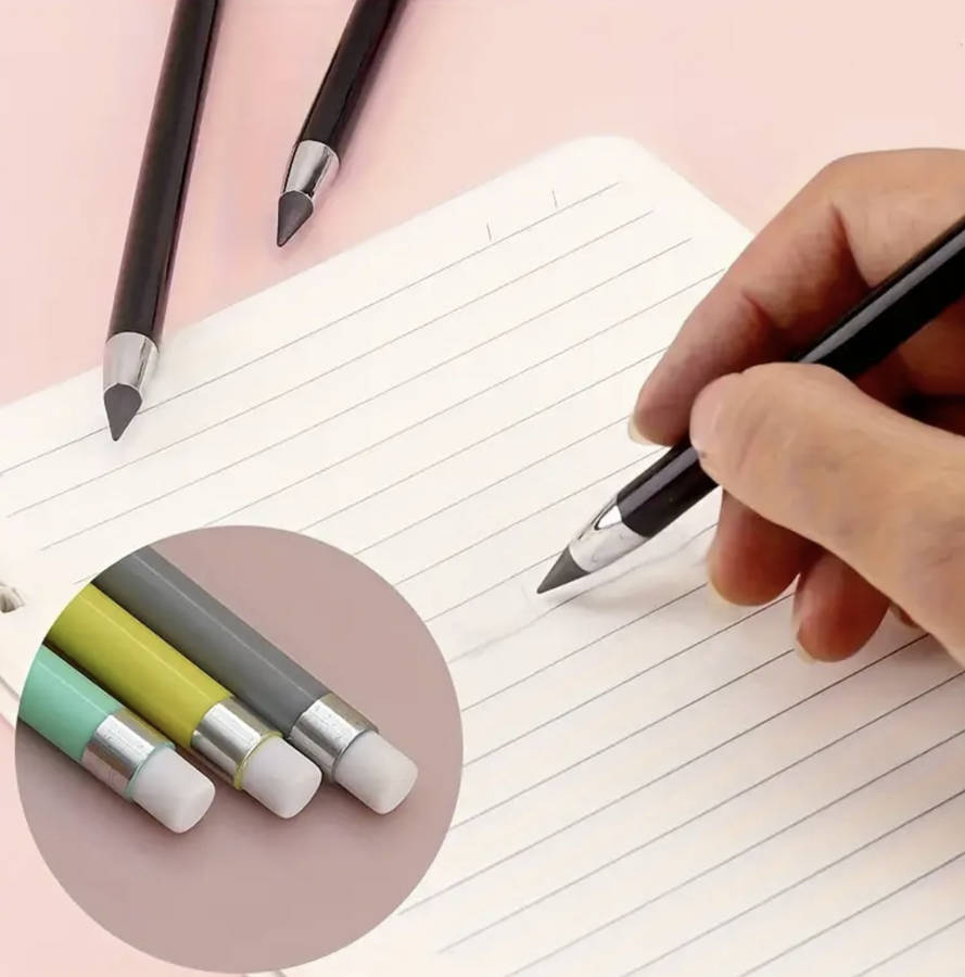 Eternity Pencil with Pull Cap (BLACK) - never needs sharpening