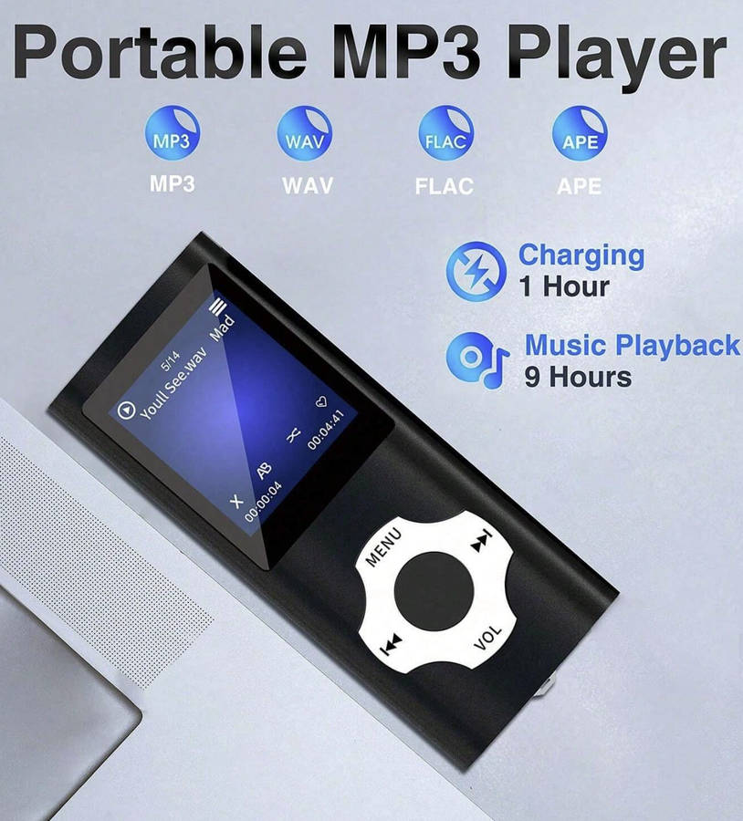 Portable Video Playback, MP3/MP4 Player with FM Radio & Voice Recording