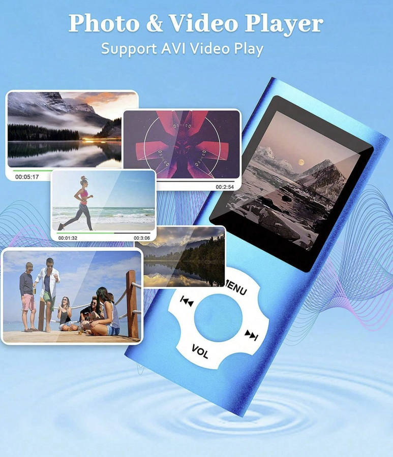 Portable Video Playback, MP3/MP4 Player with FM Radio & Voice Recording
