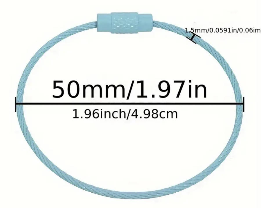 15pcs / 1 pack Full Color Multi-purpose Stainless Steel Cable Wire