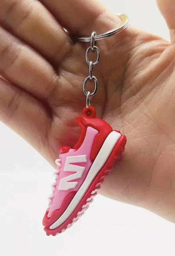 Mini Cute Cool Sneaker Keychain (RED)