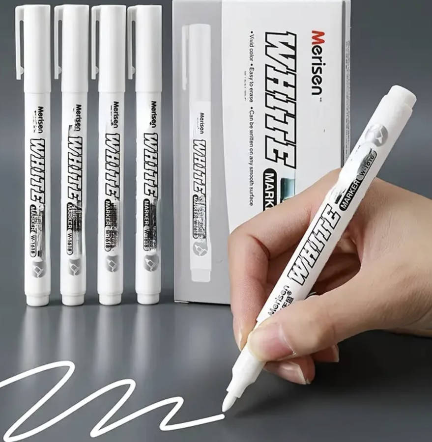 White Paint Waterproof Permanent Marking Pen