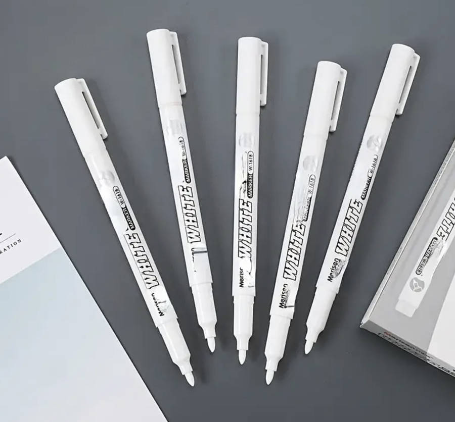 White Paint Waterproof Permanent Marking Pen