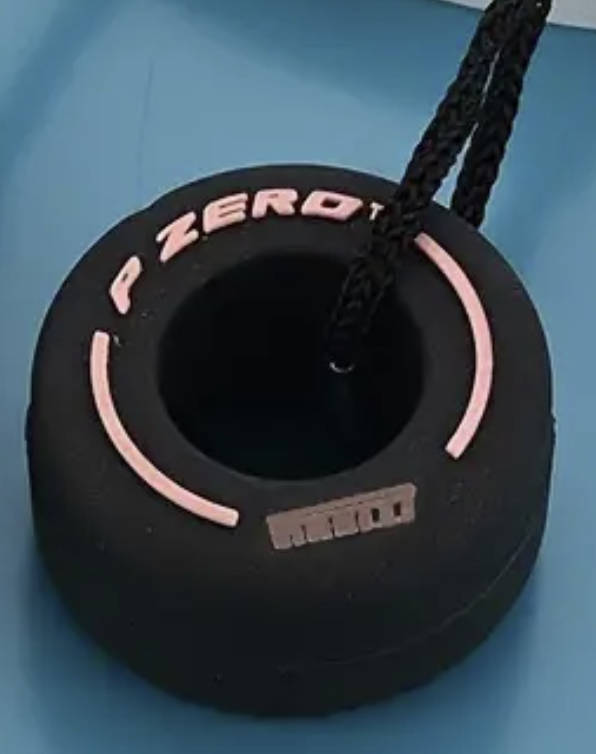 F1 Tyre Keyring (Pink)