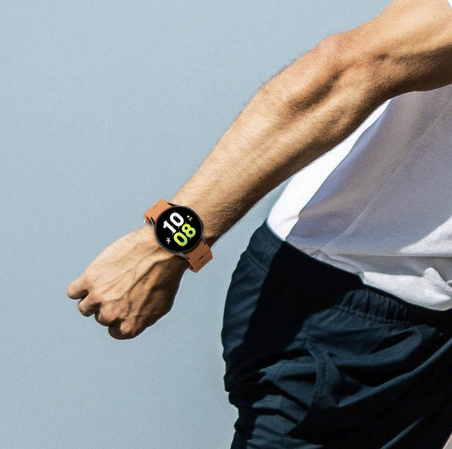 Trendy Silicone Strap Compatible with Samsung Watch 6 / 5 / 4 (BLACK)