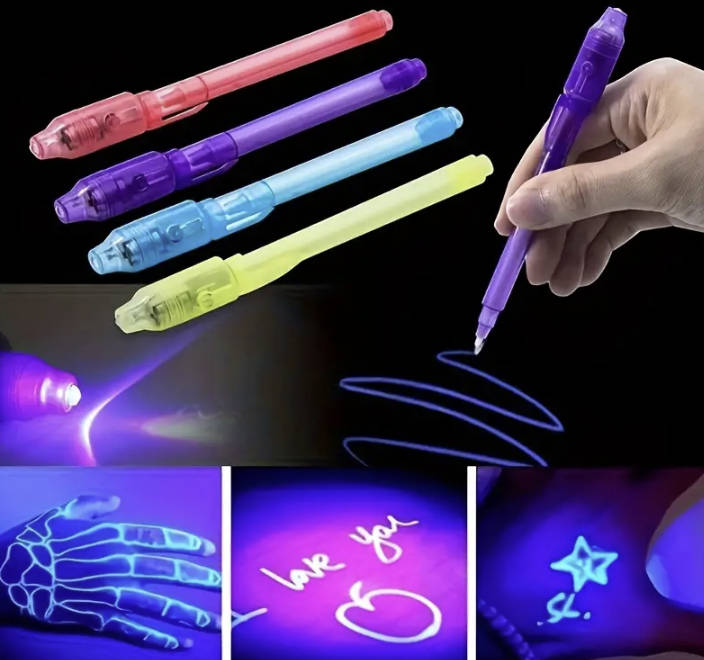 UV Invisible Ink Pens with Disappearing Ink