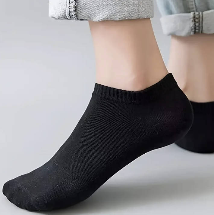 5 pairs (1 Pack) 100% Cotton Ankle Socks