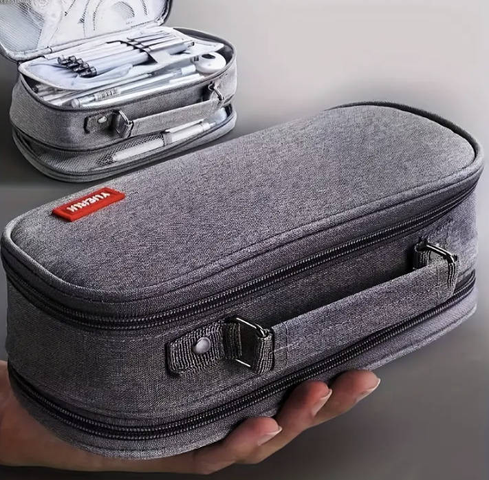 Large Capacity Pencil Case - Black