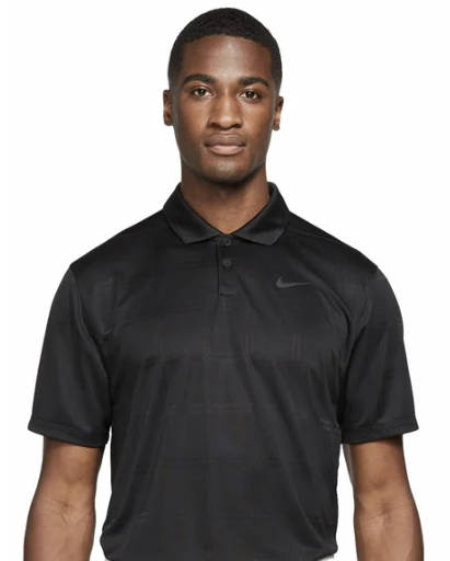 ***GOLF*** Nike Dri-Fit Vapor Textured Polo - Black (Size - XL)