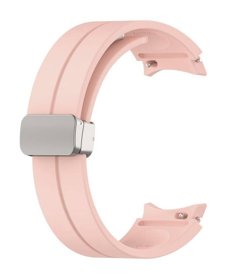 Samsung Galaxy Watch 6 / 5 / 4 Silicone 20mm Strap with Magnetic Buckle (Pink)