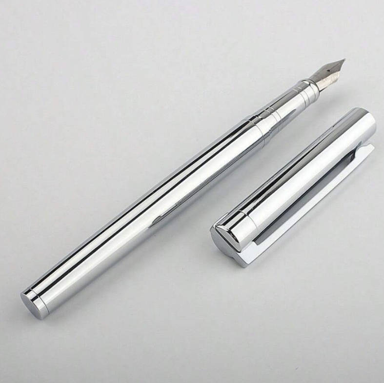 Luxury Silver Metal Fountain Pen