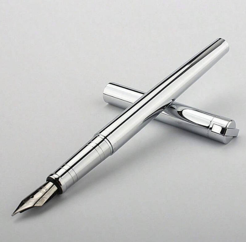 Luxury Silver Metal Fountain Pen