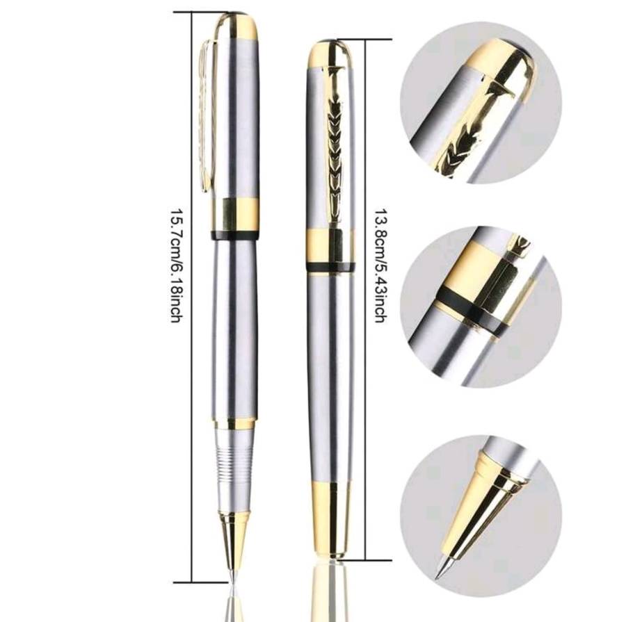 Luxury Metal Gold & Silver RollerBall 0.5mm Pen