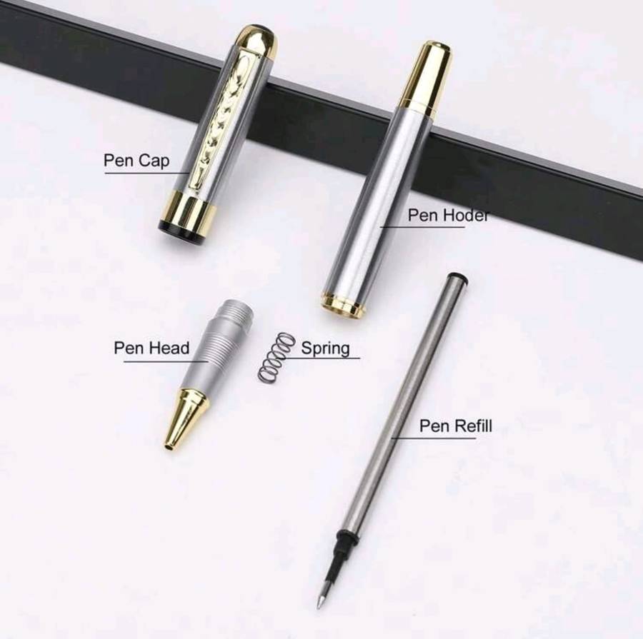 Luxury Metal Gold & Silver RollerBall 0.5mm Pen