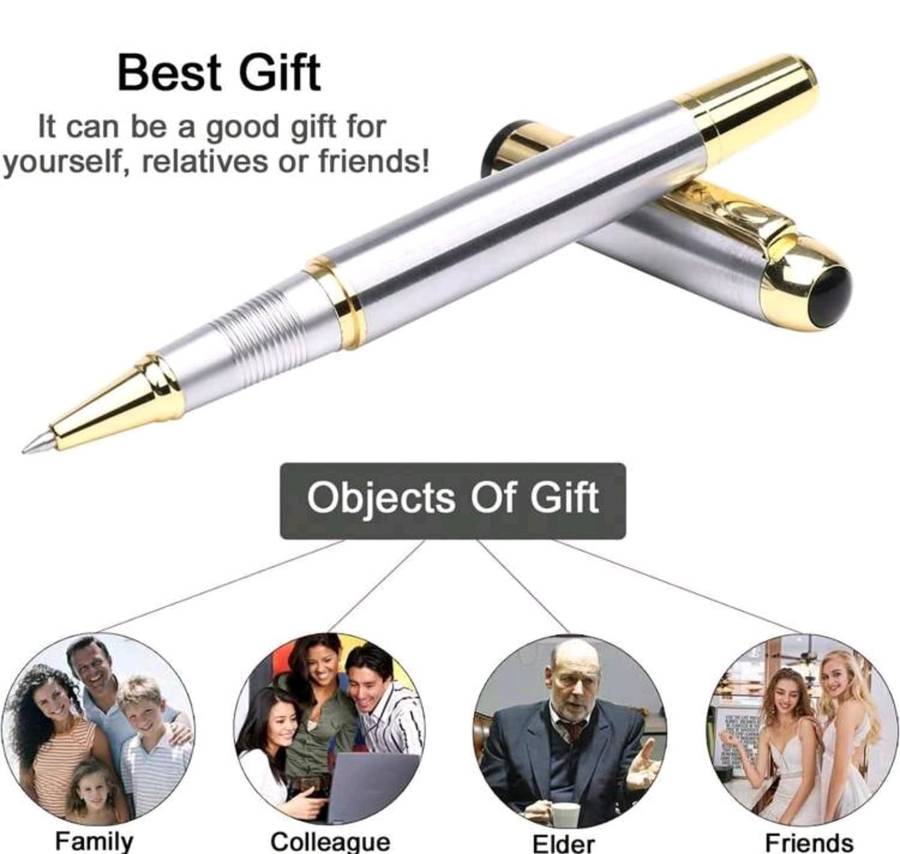Luxury Metal Gold & Silver RollerBall 0.5mm Pen