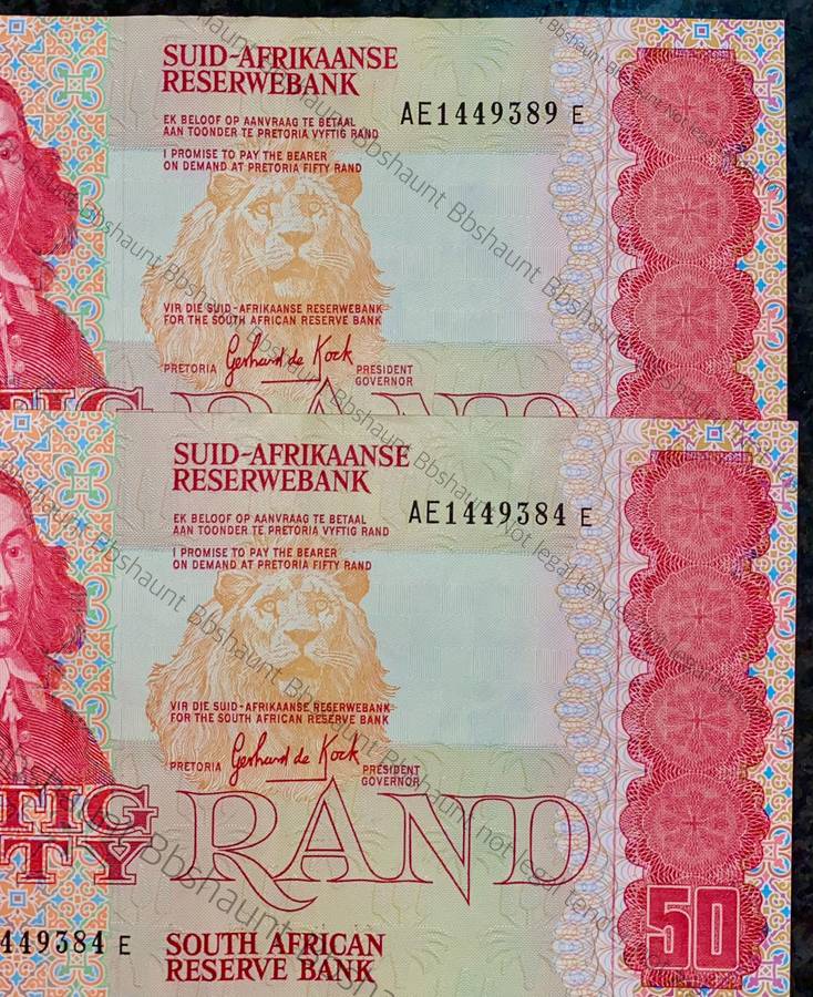 GPC DE KOCK R50 CLOSE SEQUENCE AE1449384 & 389 GOOD CONDITION A/E 3RD ISSUE 1984(1 BID TAKES ALL)