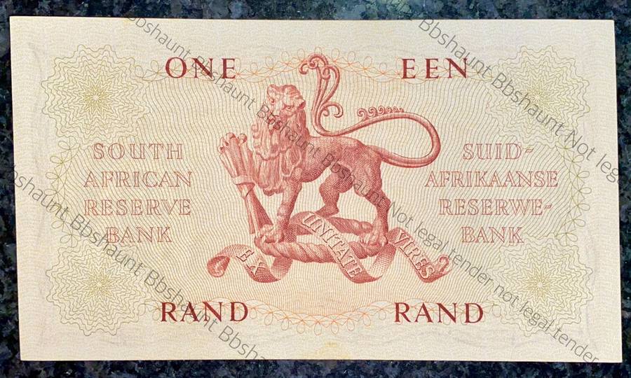 G RISSIK R1 -- AUNC 1ST ISSUE 1962 -- VAN RIEBEECK WTM