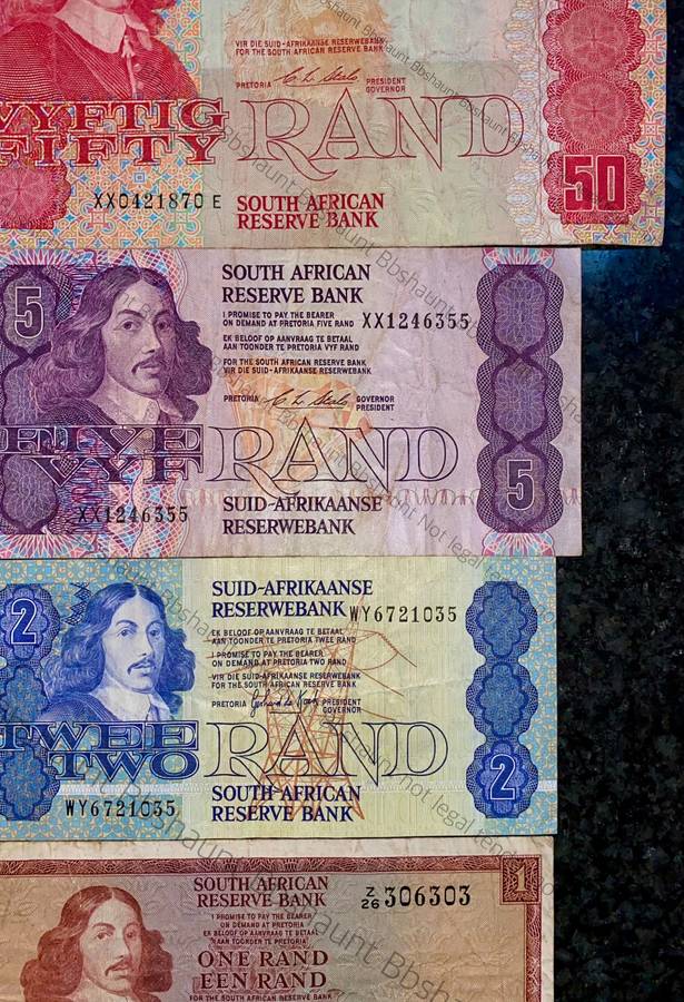 Replacement Notes Set R50 -XX to R1 -Z26 (1 bid takes all)