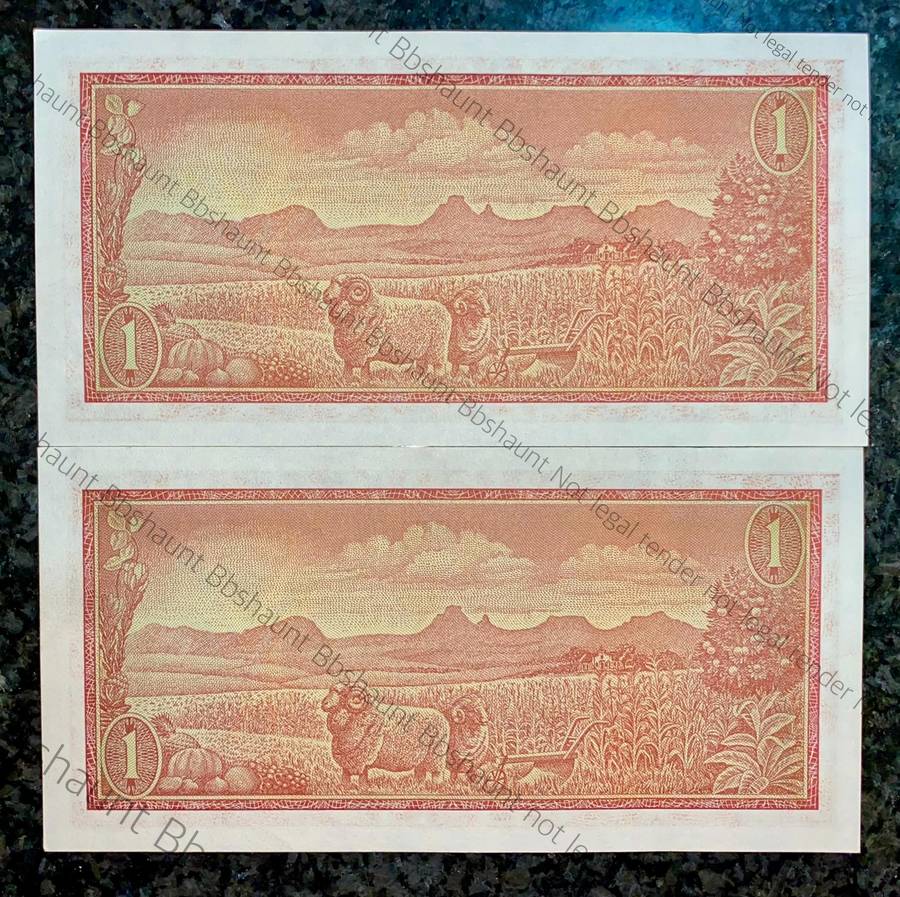 TW De Jongh. R1 in sequence A694 /231230-229 unc 1st issue 1967 (1 bid takes all)