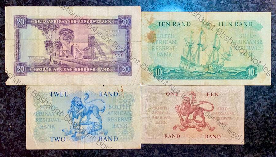 COMPLETE SET OF G.RISSIK & DECIMALS R20 TO R1 - FIRST ISSUE - 1962 BIG NOTES (1 BID TAKES ALL)