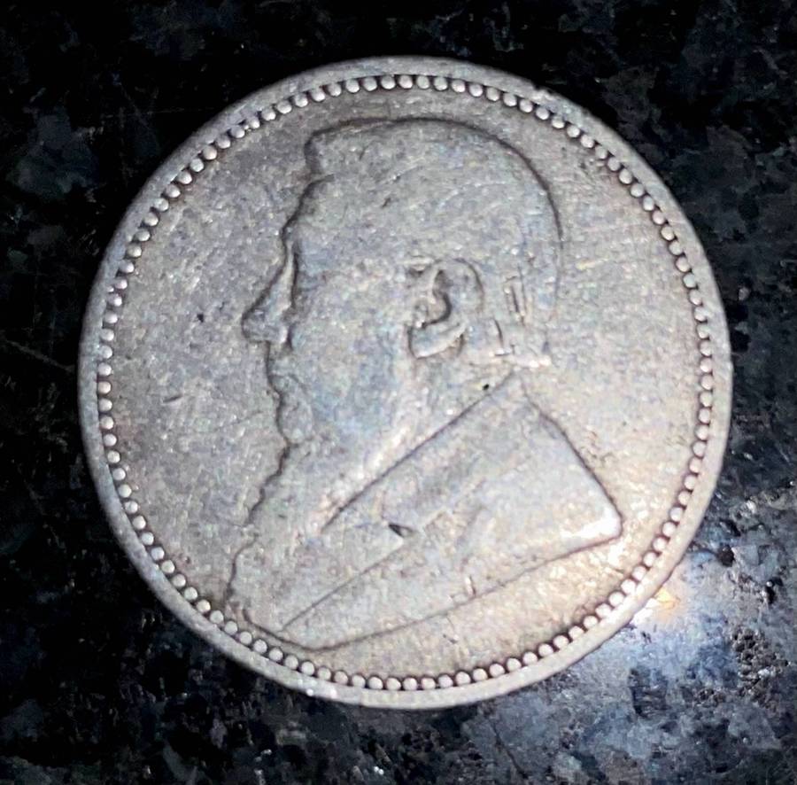 ZAR 1892 -- 6 pence -- sterling silver