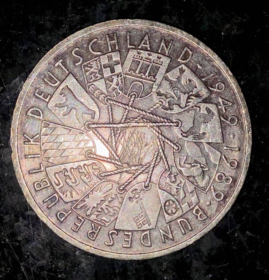 Germany. Silver 10 Mark 1989 commemorative