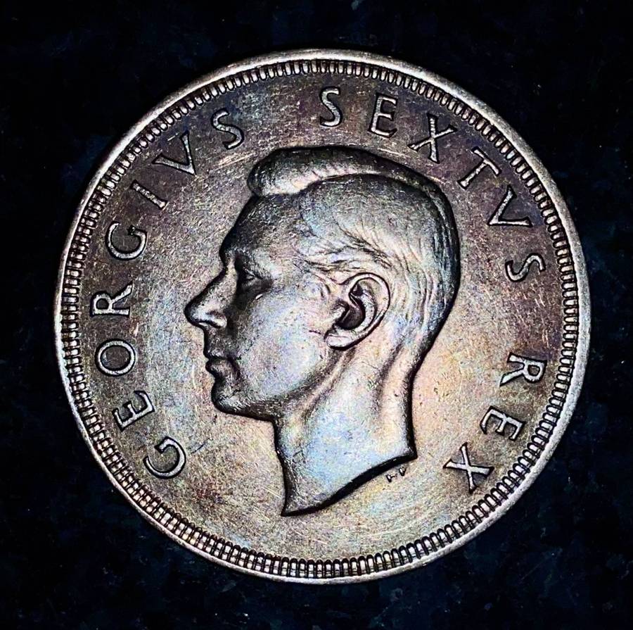 SA Union silver 5 shillings 1951