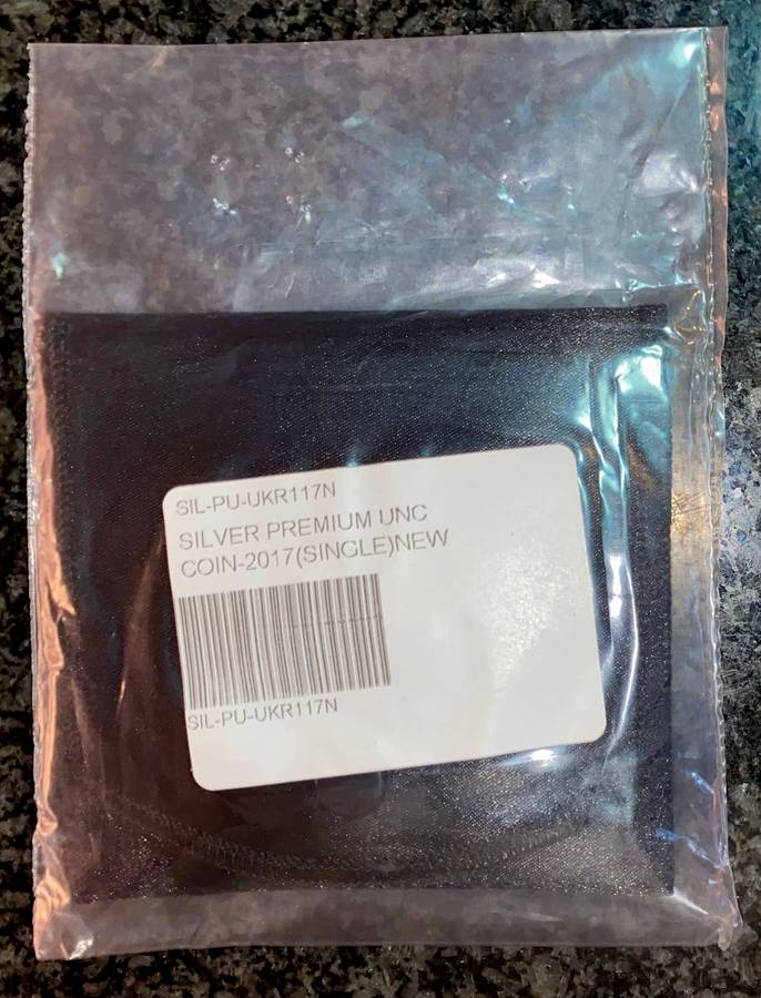 South Africa 1oz Silver Krugerrand - Premium UNC 2017 Still Sealed as from SA Mint pouch & cert