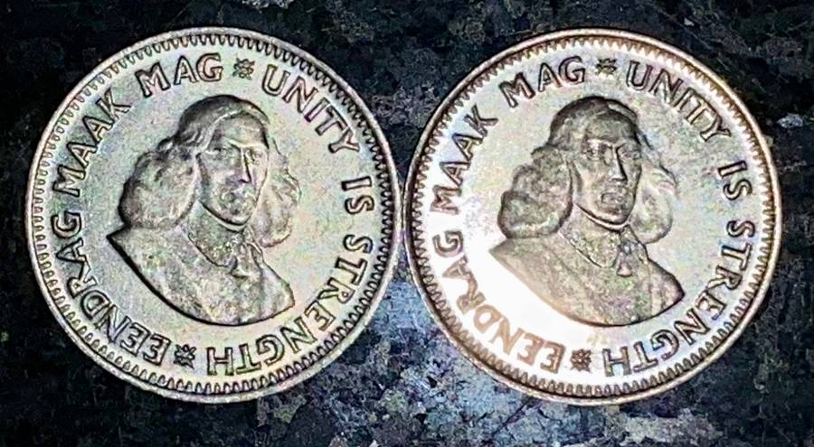 South Africa silver set 2 1/2 cent 1961 & 1963 good condition (1 bid takes all)