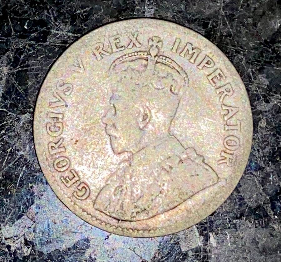 S A Union. silver 3d threepence 1927