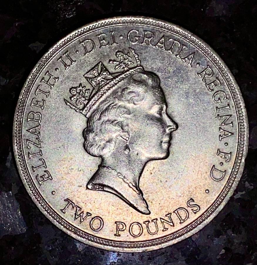 Great Britain. 2 pound 1986