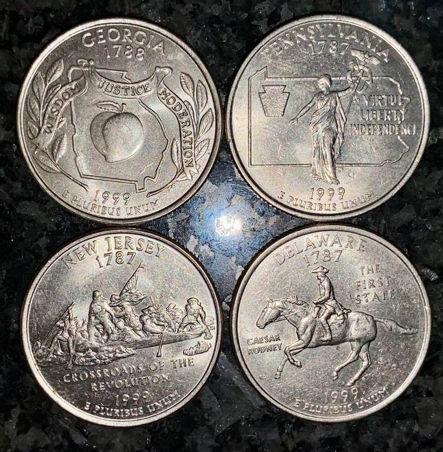 USA - 1/4 dollar - 50 States set 1999 good condition (1 bid takes all )