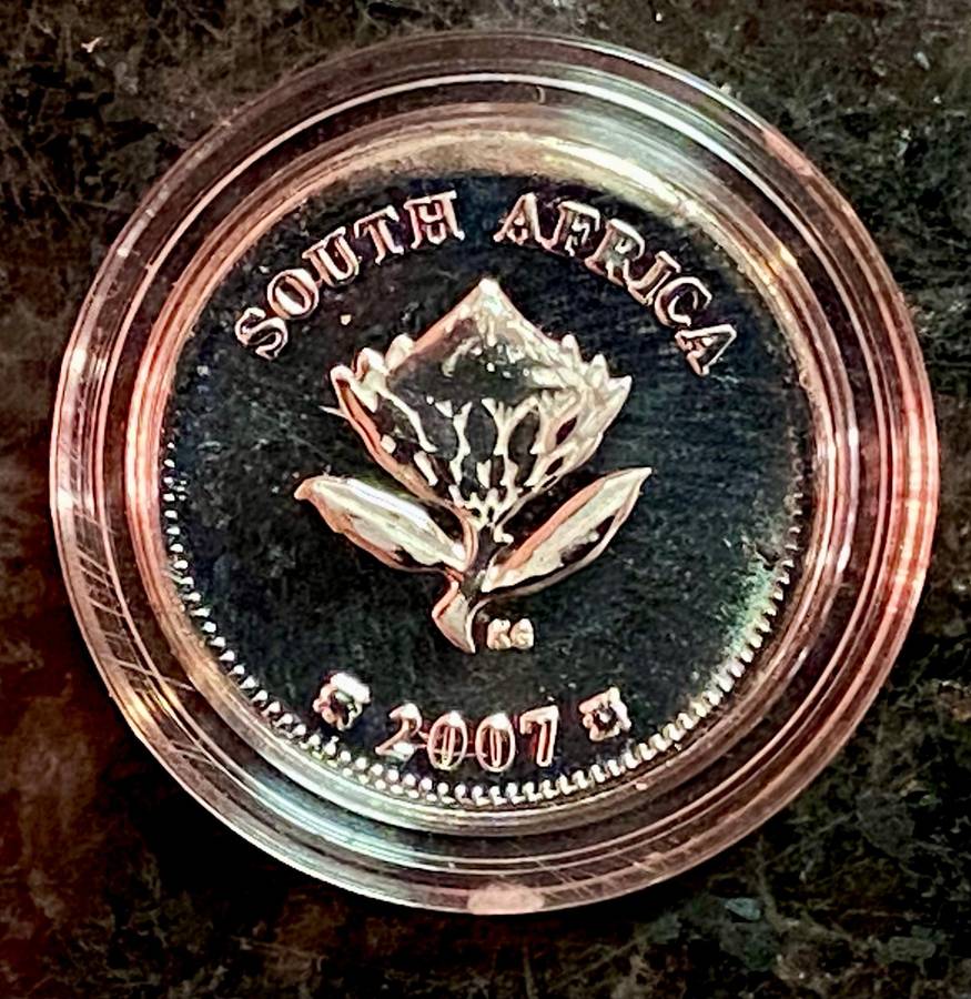 SA Mint Silver Proof Tickey 2 1/2 cent - International Polar Year 2007 - mintage 1170